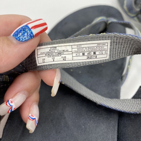 Merrell District Mendi Storm Gray Thong Sandals Flip Flops Womens 11 - Picture 5 of 6